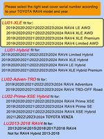 Housses de siège auto en cuir noir sur mesure et imperméables pour Toyota RAV4 LE Limited XLE Premium LU01-XLE 2019-2025 – Qualité supérieure