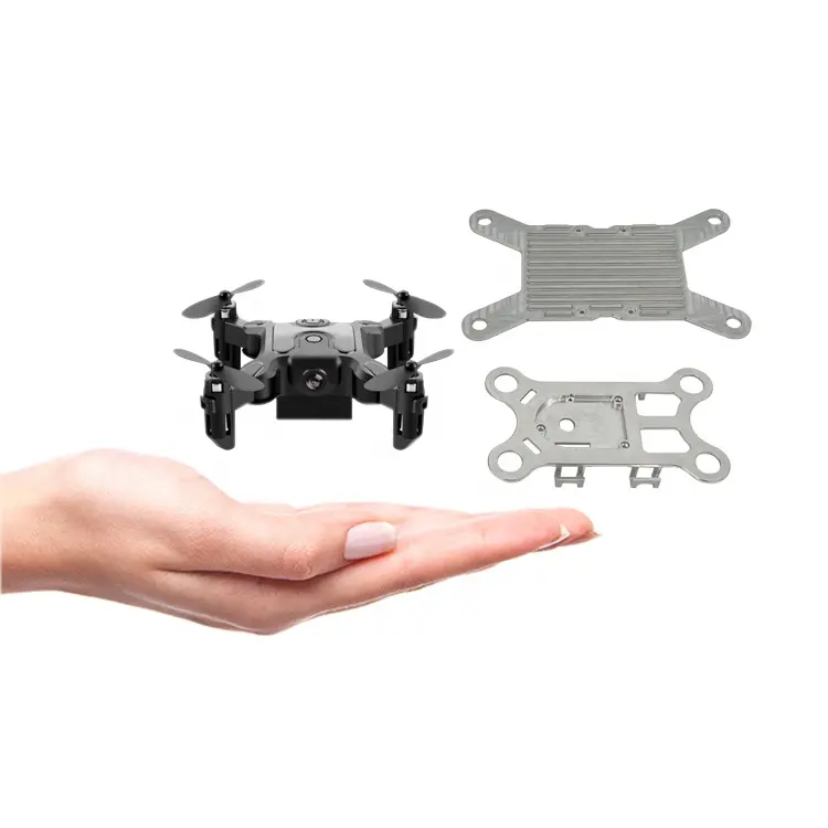 Kunden spezifische CNC-Bearbeitung Mini-Drohnen-Zubehör Propeller blatt Aluminium Nylon Konter mutter Drohne Metallteile
