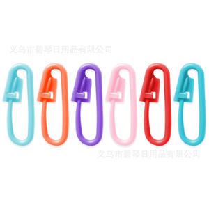 컬러 플라스틱 안전 핀 2.3 cm, 혼합 멀티 컬러, 마킹 버클 플라스틱 핀 - Product Image 4