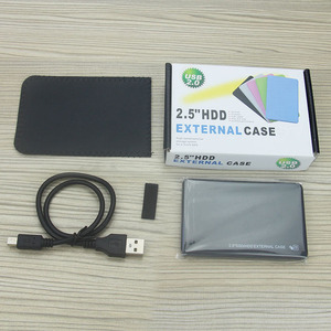 กล่องใส่ฮาร์ดดิสก์ภายนอกขนาด 2.5 นิ้ว USB 2.0 SATA สำหรับแล็ปท็อป SSD HDD กล่องเก็บข้อมูลพลาสติก - Product Image 1