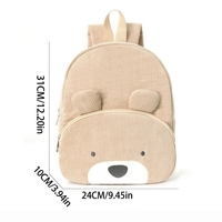 Sac à dos personnalisé brodé pour tout-petit, en velours côtelé, grande capacité, décontracté, pour enfants, cadeau d'anniversaire ou de vacances