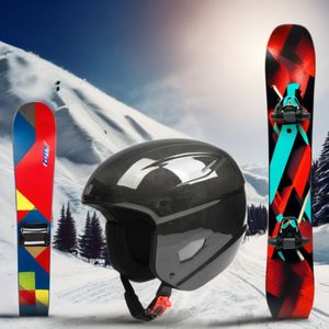 Mũ bảo hiểm trượt tuyết bằng sợi <span class=keywords><strong>carbon</strong></span>, đạt chứng nhận an toàn cho các môn thể thao ngoài trời dành cho người lớn, màu đen, mũ bảo hiểm trượt tuyết tùy chỉnh - Product Image 3