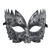 Masques vénitiens classiques vintage PM005, masque de bal masqué du Mardi Gras, demi-masque pour les yeux, pour les accessoires de fête d'Halloween pour hommes