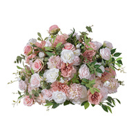 Set Bunga Mawar Hydrangea Buatan Model MTY 217, Dekorasi Latar Belakang Pernikahan, Rangkaian Bunga Gantung, Hiasan Lorong, Pajangan Mal