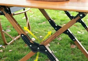 2025 silla plegable al aire libre mesa de acero al carbono y juego de sillas Clint silla portátil Camping ocio plegable juego de muebles al aire libre - Product Image 5