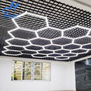 110 volt akülü 8ft * 16ft LED araba detaylandırma ışık atölye için led altıgen garaj aydınlatma - Product Image 1