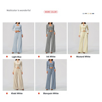 Nouvel ensemble de survêtement 3 pièces pour femme 2026 : veste courte zippée, haut bandeau et pantalon large rayé – Vente en gros