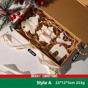 Bougie aromatique artisanale en cire de soja en forme de sapin de Noël, style nordique, décoration pour la maison et le jardin, cadeau - Product Image 4