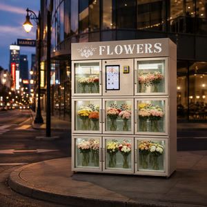 Distributeur automatique de bouquets floraux commerciaux avec surveillance à distance, équipement de vente de fleurs en libre-service réfrigéré - Product Image 1