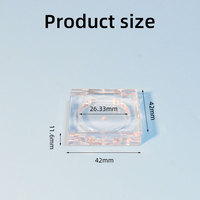 Klare leere Singles Pan Lidschatten verpackung 26mm Kunststoff Compact Powder Hülle Blush Cosmetic Empty Eye shadow Palette Hülle
