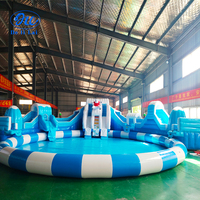 Grande piscine gonflable pour le monde des glaces et de la neige, équipement de parc aquatique pour enfants, piscine de jeu