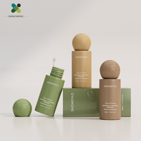 Flacon en plastique PET givré de 60 ml avec bouchon à vis pour toner, essence florale, eau florale, sérums hydratants pour le visage, cosmétiques