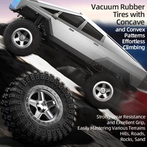 รถบังคับวิทยุ JJRC C8818 1:18 รุ่นเทสล่า ไซเบอร์ทรัค รถออฟโรด รุ่นใหม่ล่าสุด ตัวถังโลหะสูง พร้อมไฟอัจฉริยะเชื่อมต่อ - Product Image 6