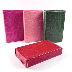 Jeu de cartes de dominos double 6 colorées, coffret en cuir de type <span class=keywords><strong>livre</strong></span>, logo personnalisé, jeu de société portable et durable - Product Image 3