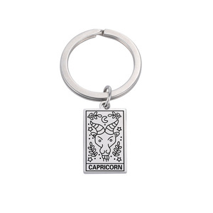 12 segno zodiacale <span class=keywords><strong>portachiavi</strong></span> in acciaio costellazione oroscopo scheletro <span class=keywords><strong>portachiavi</strong></span> per le donne accessori per borse di moda tarocchi carte <span class=keywords><strong>portachiavi</strong></span> - Product Image 2