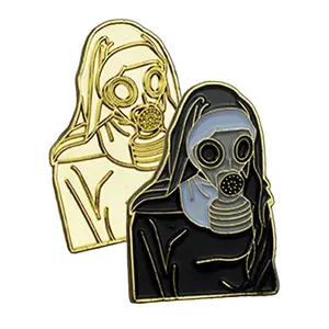 Customized Logo Fashion Letter Badge Metal Book Pin Promotional Men'S Hard Enamel Gold Metal Lapel Pin