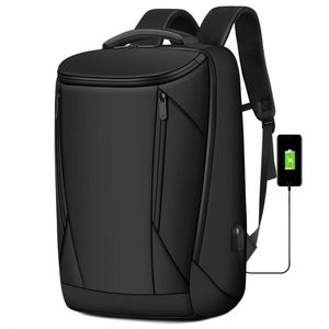 2024 New Custom Business Outdoor Travel <b>Laptop</b> <b>Backpack</b> with USB Waterproof Anti-Theft PU and Polyester Lining - Product Image 1