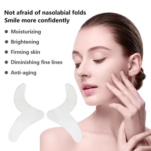 Patchs Hydrogel <span class=keywords><strong>Anti</strong></span>-<span class=keywords><strong>rides</strong></span> en V pour Plis Nasogéniens et Lignes de Sourire, Effet Raffermissant et Hydratant, Sans Silicone, Nuit, Marque Blanche, OEM - Product Image 5