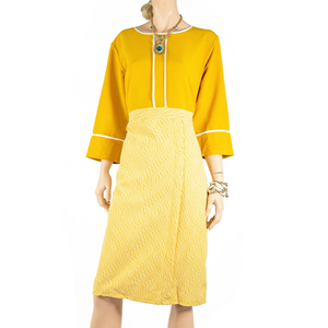 Ensemble cadeau pour femme : Jupe crayon indienne, hauts en dentelle brodés, robe afghane crayon pour tenue <span class=keywords><strong>de</strong></span> bureau et <span class=keywords><strong>de</strong></span> travail - Product Image 1