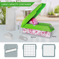 Mandoline professionnelle pour hacher les légumes, trancheuse et coupe-légumes rapide avec protection de sécurité, gadget de cuisine manuel