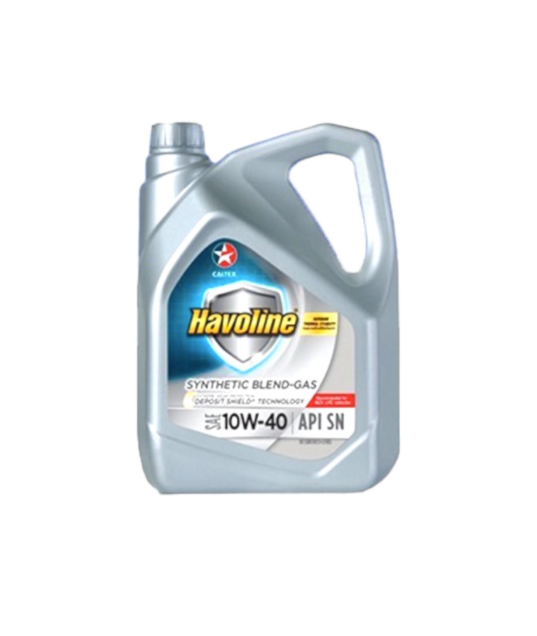 Havoline Synthetic Blend Gás SAE10W-40 Embalado 4Free1 Lites Óleo De Motor Semi-Sintético Para Carros De Motor A Gás Produto Da Tailândia