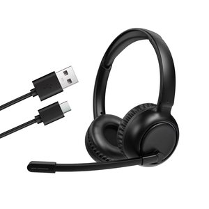 Réduction du bruit d'appel ENC pour le bureau d'affaires des équipes avec plusieurs choix <span class=keywords><strong>de</strong></span> prises Casque <span class=keywords><strong>de</strong></span> centre d'appel monté sur la tête - Product Image 1