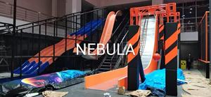 Aire de jeux intérieure commerciale <span class=keywords><strong>360</strong></span> JUMP, <span class=keywords><strong>trampoline</strong></span> coloré, grande capacité, équipement de parc de loisirs <span class=keywords><strong>pour</strong></span> enfants, <span class=keywords><strong>filet</strong></span> de sécurité, rembourrage souple - Product Image 6