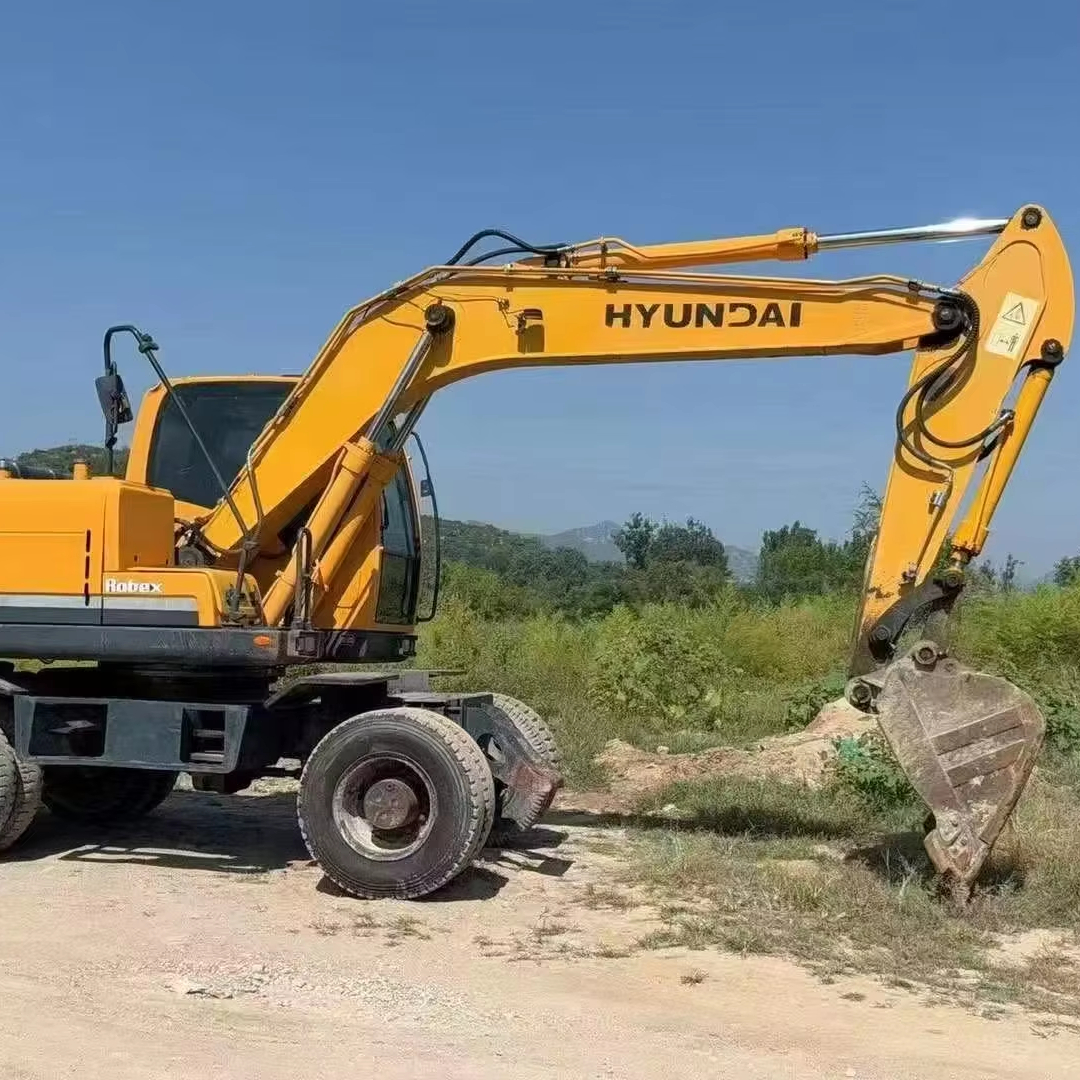 Высококачественный колесный экскаватор Hyundai 150 Вт, надежная строительная техника для дорожных и городских проектов