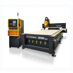 Enrutador de madera Cnc lineal de alta velocidad, máquina de grabado de madera para publicidad, asequible, Atc, 1325, 1530