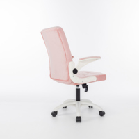 Chaise d'ordinateur ergonomique en velours confortable à la maison
