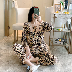 Venta al por mayor de pijamas Pillama Mujer Pijama Por Mayor <span class=keywords><strong>Ropa</strong></span> De Dormir Pijama Femmes Dos Piezas Loungewear Set Pijama para Mujer - Product Image 5