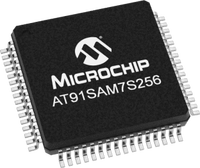 Microcontrôleur IC 16/32 bits 55 MHz 256 Ko Flash 64 LQFP AT91SAM7S256D-AU AT91SAM7S256DAU