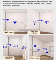 Armoire en acier personnalisable haut de gamme de 3,6 m avec portes en MDF verrouillables, grande capacité, rangement durable pour chambre à coucher, pour suspendre les vêtements