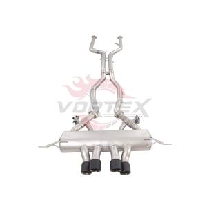 Vortex SS304 MP Style Catback Exhaust for BMW G80 G82 M3 M4 S58 2021-2025 Valvetronic Center Quad Gatling Tips <b>Kit</b> - Product Image 1