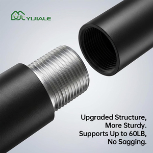 YIJIALE, Barra de Cortina Metálica Industrial Negra de 1 Pulgada, 0.46-0.71m, para el Hogar, Elección del Vendedor para Exportación - Product Image 2
