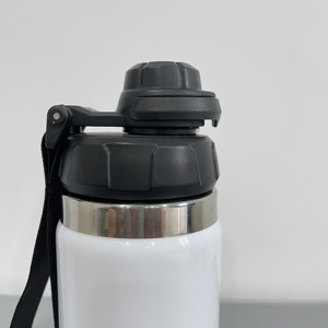 16oz 20oz Adult Kids <b>White</b> Blank Sublimation Double Walled Vacuum Stainless Steel <b>Water</b> <b>Bottle</b> With Strap Flip Top Lid for DIY - Product Image 3