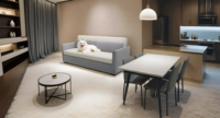 Ensemble table et chaises de salle à manger en bois de style nordique moderne de haute qualité pour petits appartements - Tailles et couleurs personnalisables, logo personnalisé, échantillon Chine