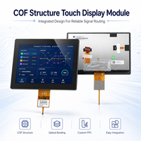 Module d'écran tactile 8 pouces 1200 nits avec liaison optique COF, HMI tactile, large plage de température, écran LCD LVDS 30 broches pour le transport