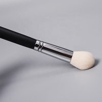 Nouvelle Brosse à Poudre Libre de Maquillage en Cheveux Synthétiques Blancs de Qualité Supérieure, Modèle DS-F10, avec Logo Personnalisable OEM/ODM