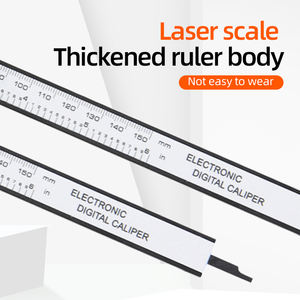Calibro di plastica solare Display digitale elettronico 0-150mm Mini calibro gioca gioielli misurazione calibro a corsoio - Product Image 4
