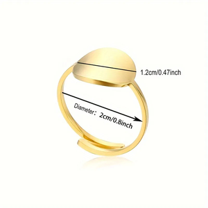 Anneau ouvert rond galvanisé d'acier inoxydable avec <span class=keywords><strong>la</strong></span> gravure pour que <span class=keywords><strong>l</strong></span>'<span class=keywords><strong>amant</strong></span> propose le mariage Noë<span class=keywords><strong>l</strong></span> et <span class=keywords><strong>la</strong></span> Saint-Valentin - Product Image 2