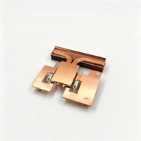 Refroidisseur de processeur MINI PC haute performance en cuivre pur, 2 caloducs, ailettes de 0,2 mm, 88,9x83,79x16,5 mm, dissipateur thermique personnalisé OEM ODM, MOQ 1 pièce