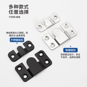Stainless Steel Mountain Shape Hook With Screws For Picture Frame <b>Mirror</b> Cabinet Mounting - Product Image 4