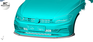โรงงานผลิต ODM สำหรับ <span class=keywords><strong>Volkswagen</strong></span> VW <span class=keywords><strong>Polo</strong></span> <span class=keywords><strong>GTI</strong></span> คาร์บอนไฟเบอร์ ชิ้นส่วนสปอยเลอร์กันชนหน้า 4 ประตู ปี 2017 - <span class=keywords><strong>2020</strong></span> - Product Image 3