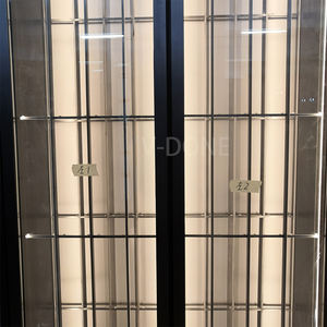 Armoire à vin en acier inoxydable avec casier à vin Gobelet Rails Armoires de rangement pour boissons avec tiroirs pour la maison ou l'hôtel Salon - Product Image 5