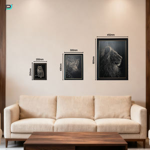 Personalizzato stile moderno <span class=keywords><strong>leone</strong></span> parete di arte immagini stampate Graffiti animali pittura a olio per la decorazione della casa soggiorno decorazione - Product Image 4