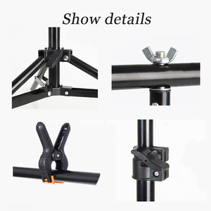 Nhiếp ảnh <span class=keywords><strong>Studio</strong></span> Backdrop đứng <span class=keywords><strong>Photo</strong></span> Video <span class=keywords><strong>Studio</strong></span> nền đứng Backdrop hỗ trợ hệ thống Kit cảnh quan Kệ Khung ánh sáng Kit - Product Image 6
