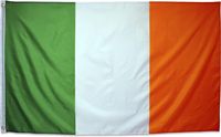 Expédition rapide, en stock, nouveau drapeau national irlandais en polyester imprimé double face 3x5 pieds