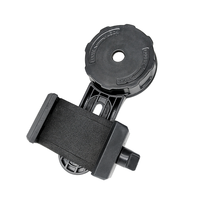 Adaptateur universel SECOZOOM en métal noir multifonctionnel pour téléphone, pour lunette astronomique, jumelles et monoculaire