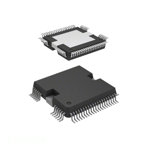 Compre componentes electrónicos en línea, 64 BQFP, almohadilla expuesta, canal del fabricante de chips de La E-TDA7570 - Product Image 1